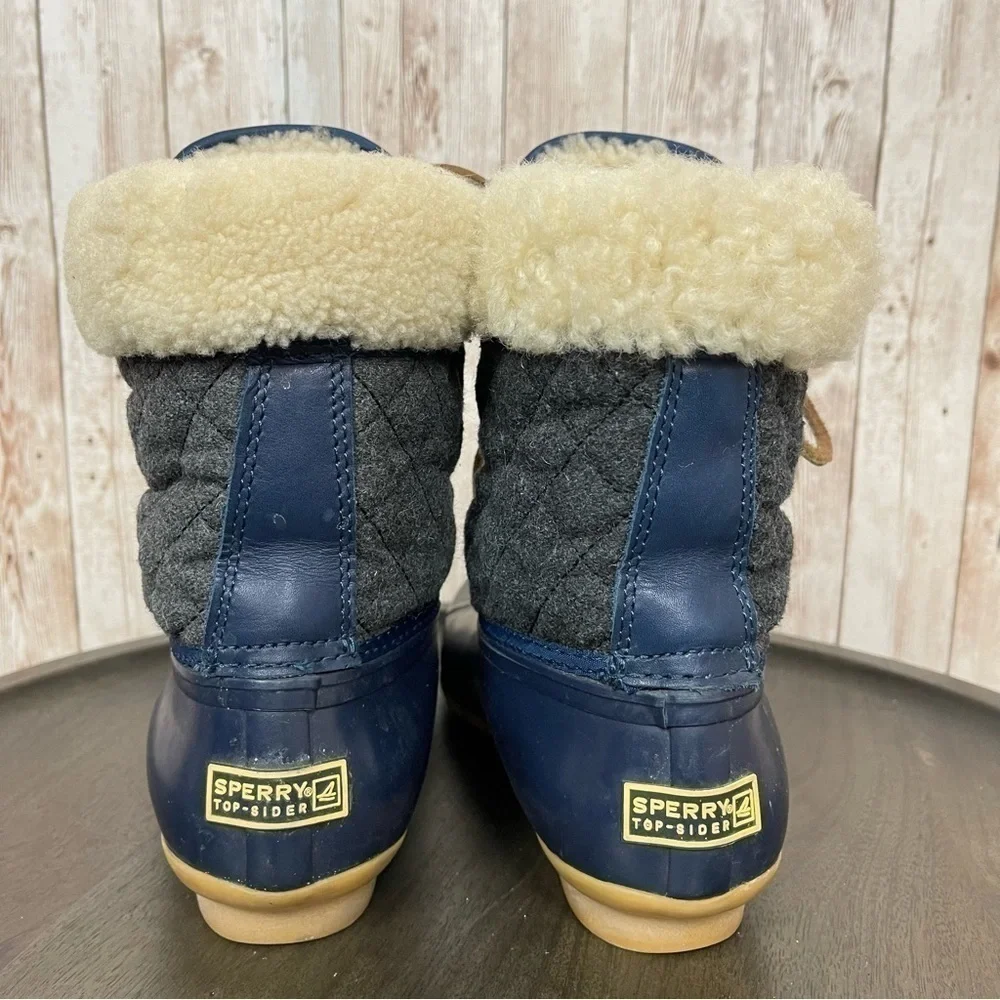Sperry Top Sider for J Crew Wool Lined Waterproof Duckboot Size 6 Women